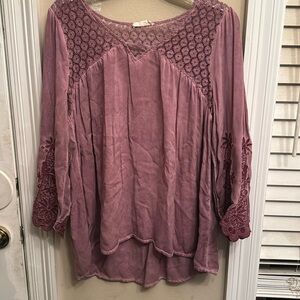 Altar'd state L/S pretty shirt. Size medium .